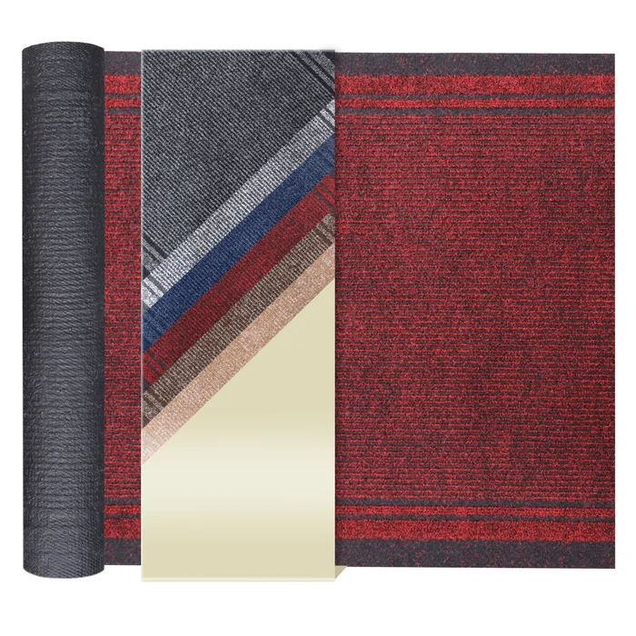 Schmutzfangläufer MALAGA – Rot – 0,66m x 25,50m