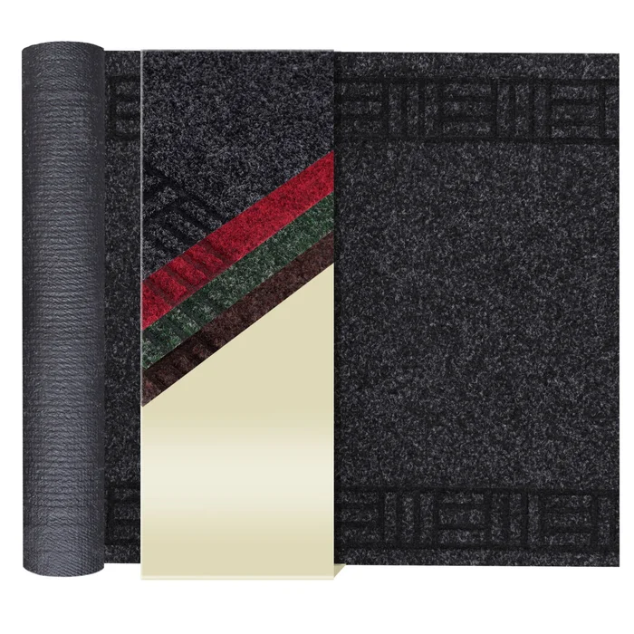 Schmutzfangläufer PRIMAVERA – Anthrazit – 0,66m x 12,00m