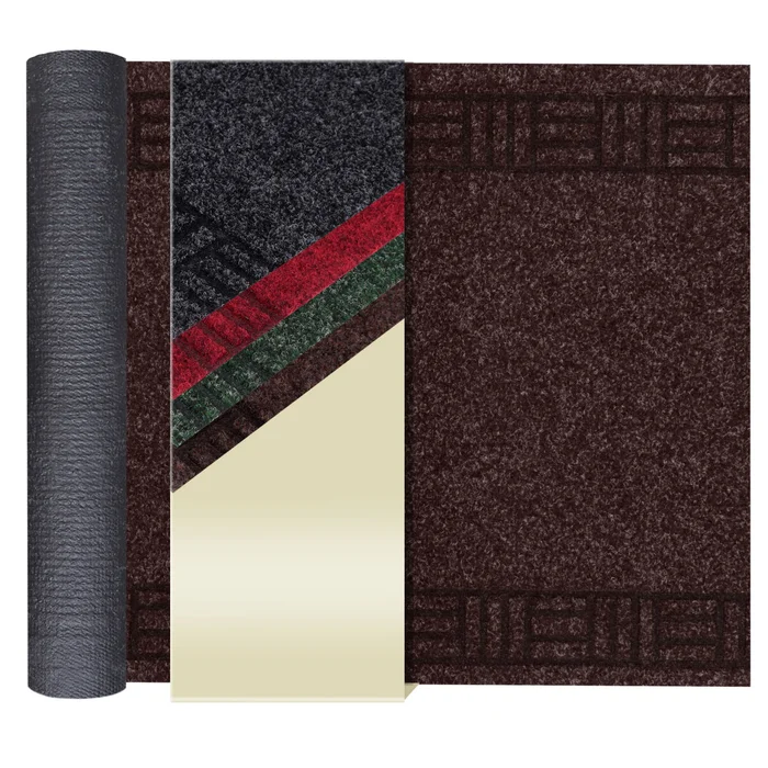 Schmutzfangläufer PRIMAVERA – Braun – 0,66m x 11,00m