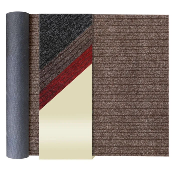 Schmutzfangläufer VALENCIA – Braun meliert – 1,00m x 2,00m