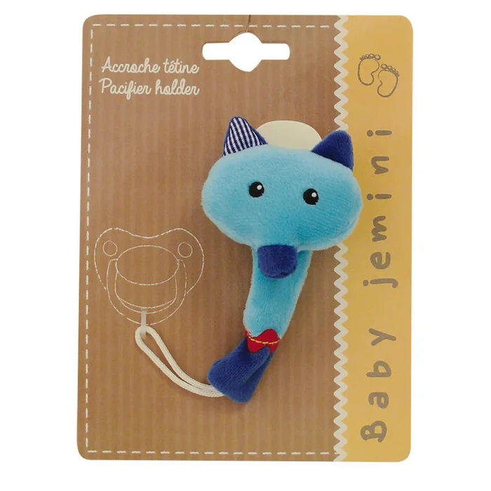 Schnullerhalter Kind Jemini Renard [Größe 5×15,5×19 cm]