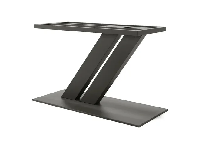 Schräges Mittelfuß Stahlgestell nach Maß Polka