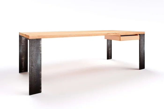 Schreibtisch Echtholz Kernbuche Hartok 15