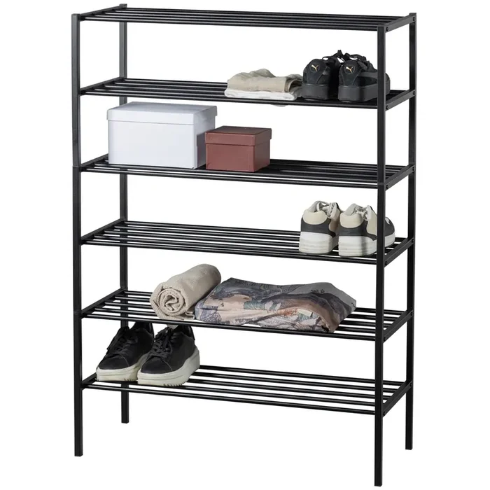 Schuhregal Industrial Ferro Metall Schwarz beliebig erweiterbar verschiedene Größen