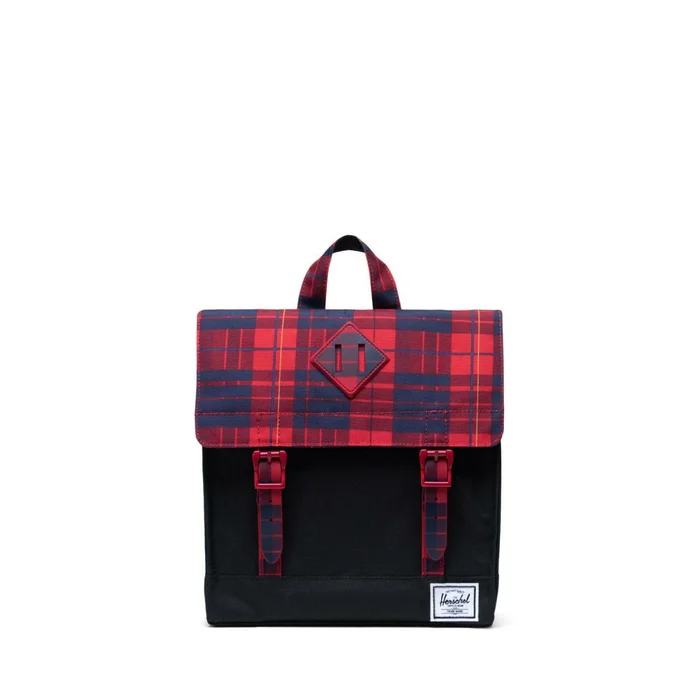 Schulranzen Kind Herschel survey black/winter plaid