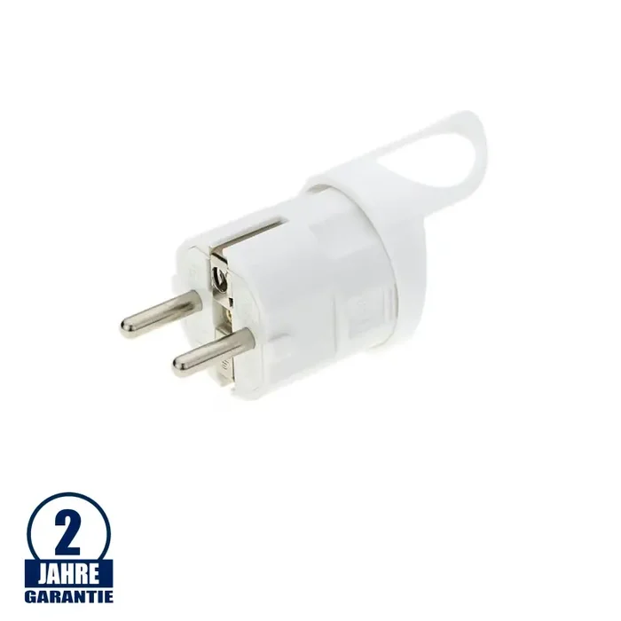Schutzkontakt-Stecker weiß 16A