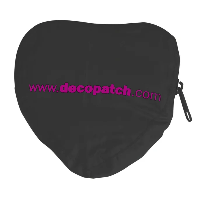 Schwarze Herztasche Décopatch [Größe 49×40 cm]