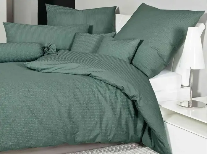 Seersucker Bettwäsche Schmalstreifen