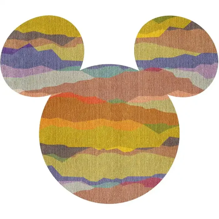 Selbstklebende Vlies Fototapete – Mickey Head – 125 x 125 cm