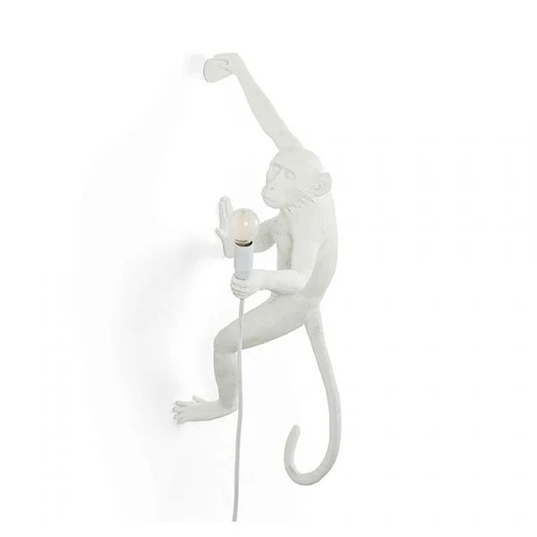 Seletti Monkey Hanging Right Wandlampe Weiß