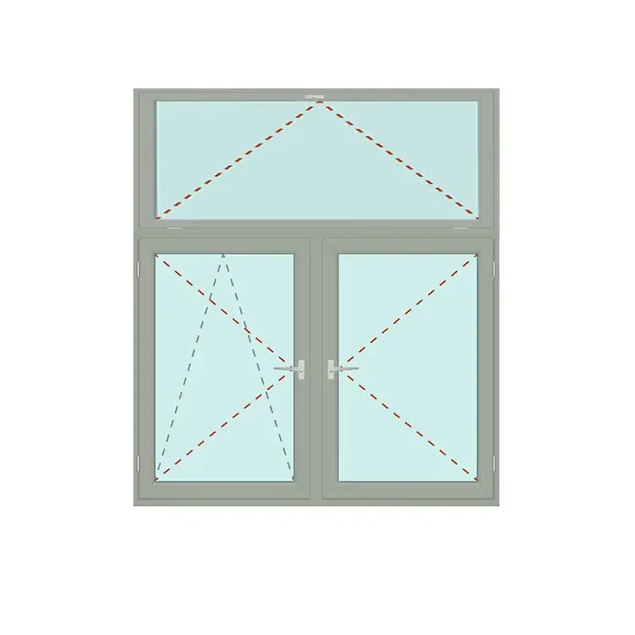 Senkrechtes Fenster Kipp + Dreh/Kipp + Dreh – Energeto 8000