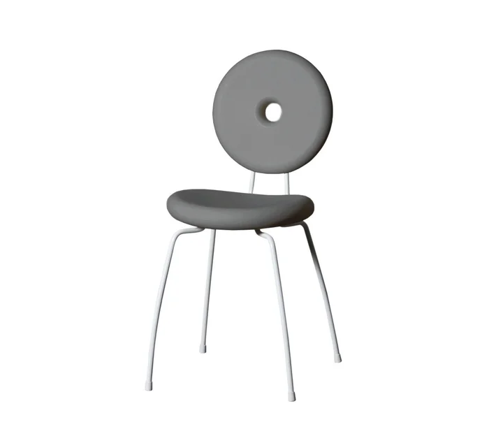 Serralunga Ping Pong Pang Stuhl – Silber Entworfen von Paolo Rizzatto