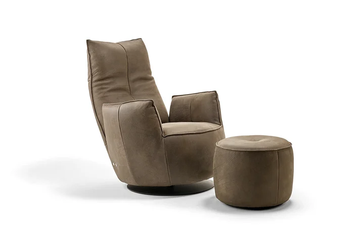 Sessel mit Schaukelfunktion Blobb Deluxe, Stoff