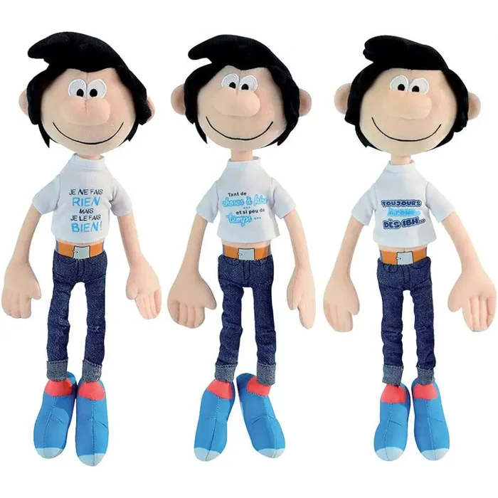 Set aus 3 Plüschtieren Jemini Gaston Lagaffe [Größe 30 cm (12 Zoll)]