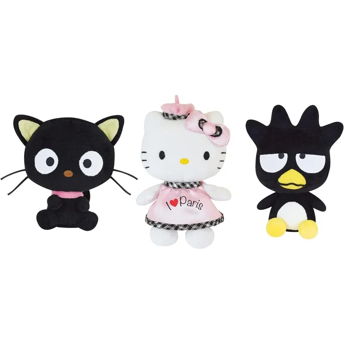 Set aus 3 Plüschtieren Jemini Hello Kitty Et Ses Amis Chocolat Badzt-Maru [Größe 17 cm]