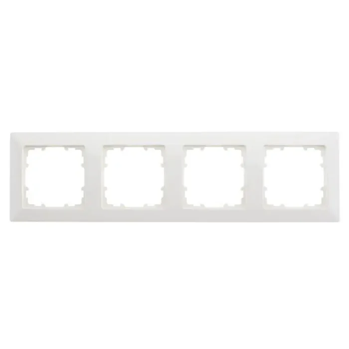 Siemens 4-fach Rahmen titanweiß DELTA line