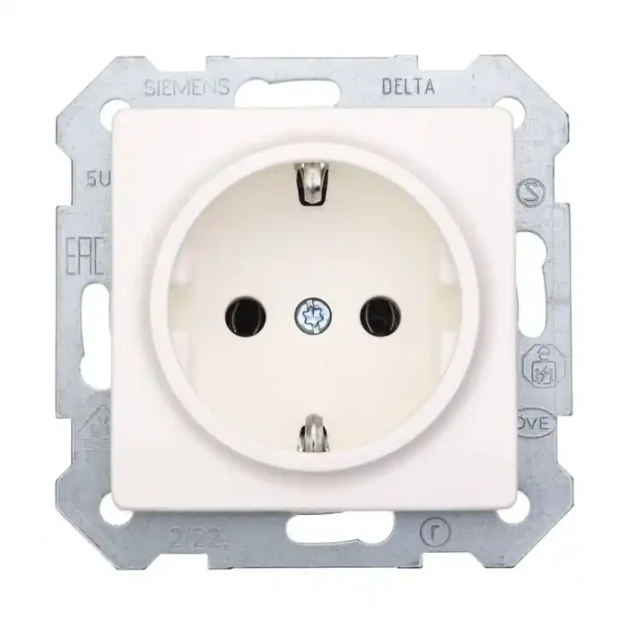 Siemens Schuko-Steckdose titanweiß DELTA i-System 10/16A 250V