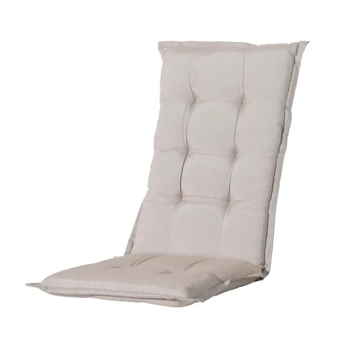 Sitzauflage für Stuhl mit hoher Rückenlehne in Sand