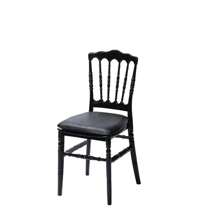 Sitzkissen Kunstleder schwarz für Napoleon/Tiffany Stuhl, 38,5x40x2,5cm (BxTxH), 50400CB