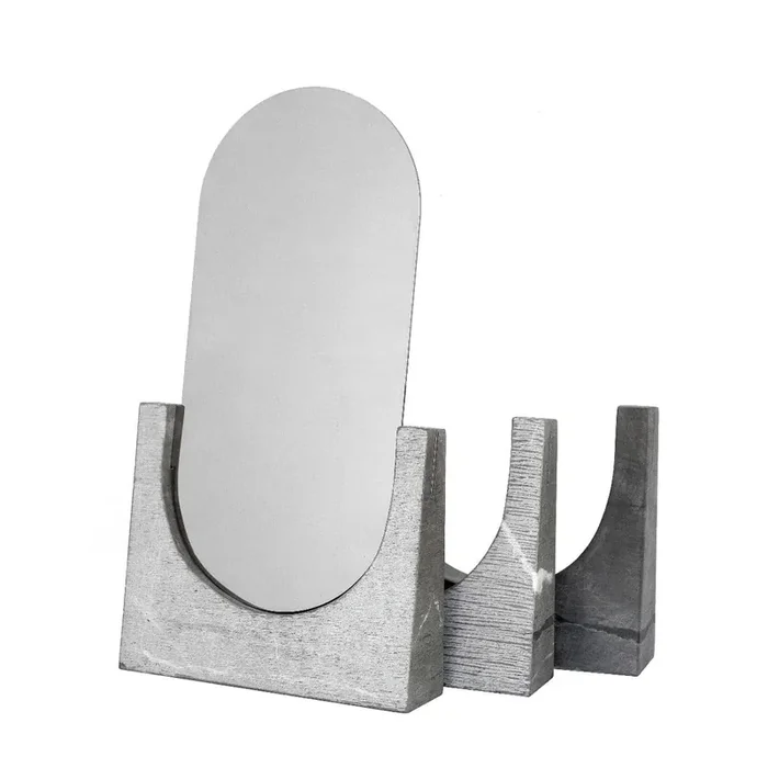 Sockel VUOTI RIFLESSI aus Spiegel und Marmor