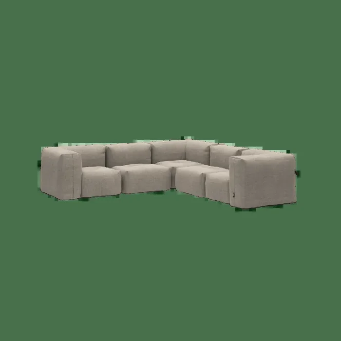 Soft Sofa Outdoor – 5 Seater Corner Sofa – Kirra Noir
