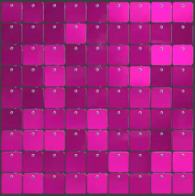SolaAir Sequin Wall Decor Standard (viereckig) – Magenta