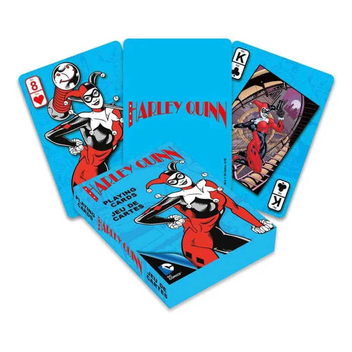 Spielkarten mit 54 Karten Aquarius DC Comics Harley Quinn [Größe 6×9 cm]