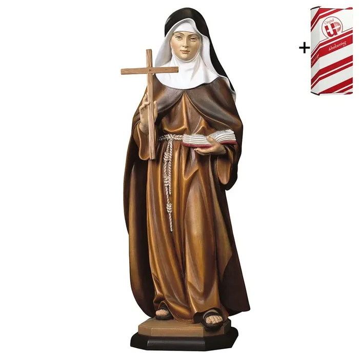 St. Angela of Foligno with cross + Gift box
