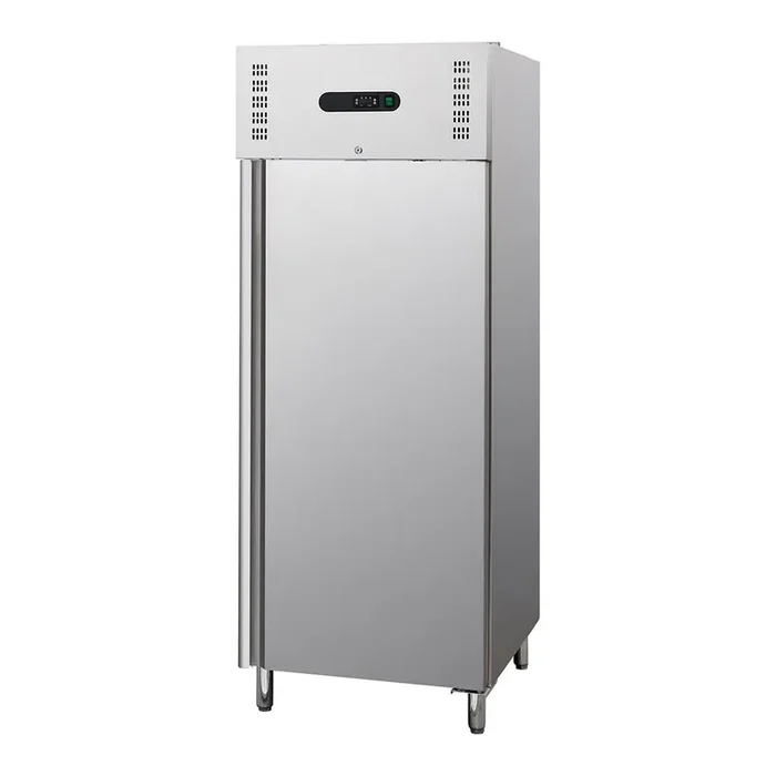Stainless steel refrigerator, 700 liters, suitable for GN 2/1, dimensions 740 x 850 x 2100 mm (WxDxH)