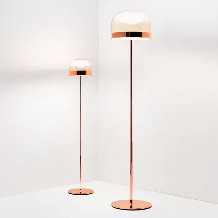 Stehleuchte EQUATORE – Medium – von Gabriele und Oscar Buratti für FontanaArte – EU – Großbritannien / Kupfer