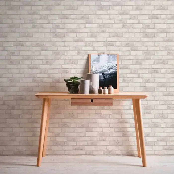 Steintapete Weiß Grau – Vliestapete Backstein – Tapete Industrial Steinwand