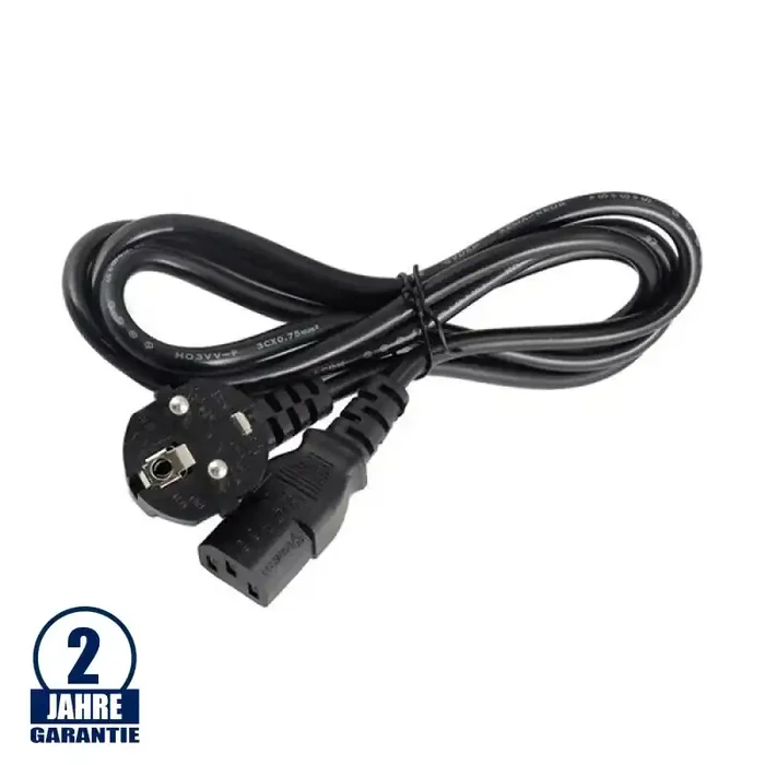 Stromanschlusskabel 1m Schuko-Kaltgerätebuchse