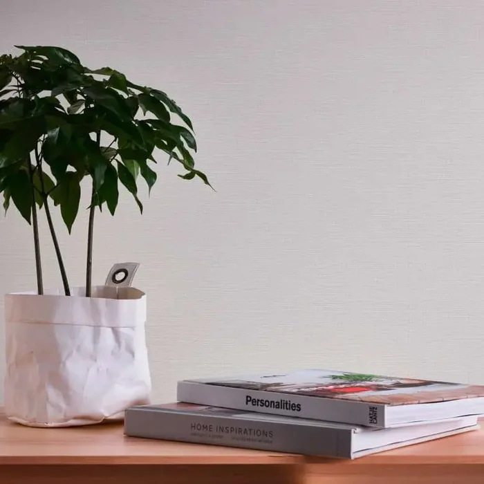 Strukturtapete überstreichbar Weiß – Einfarbige Unitapete – Vliestapete Wohnzimmer Küche