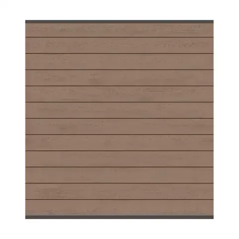 System WPC Zaunfeld-Set mandel 2142 – 178x184cm anthr. Leiste