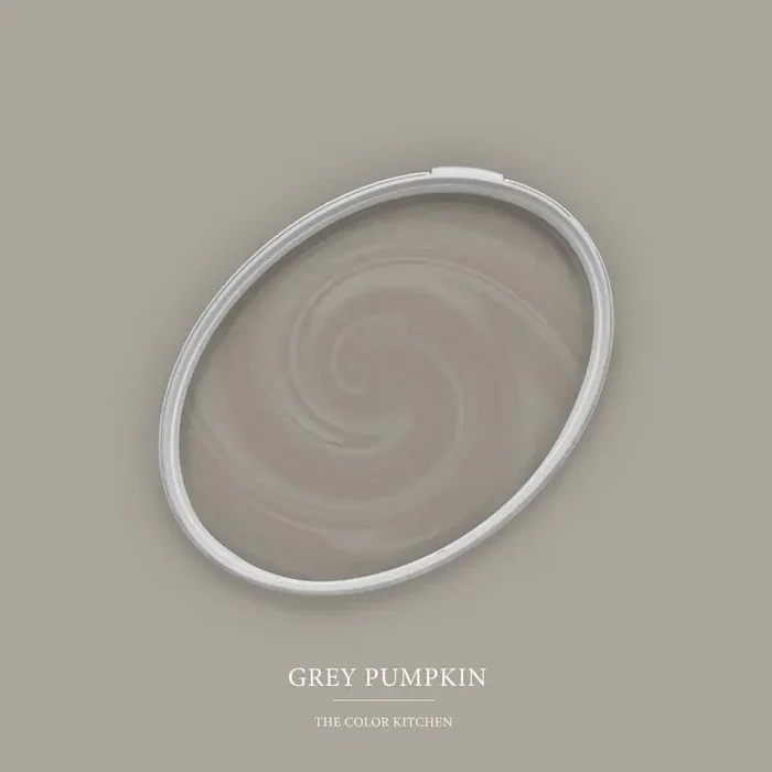 Taupe Wandfarbe seidenmatt I Grey Pumpkin Atmosphäre zurückhaltender Eleganz schaffend THE COLOR KITCHEN