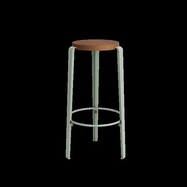 TipToe BIG LOU Hocker Gebeizte Eiche/Eukalyptusgrau