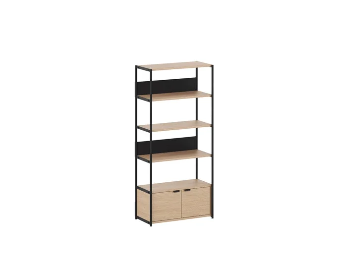 TipToe Unit Regal L. 84 cm – H. 180 cm mit 1 Tür