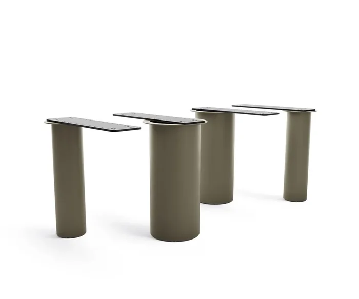 Tischgestell Pilier Metall Effektfinish Titan für Tischplatten ab 200 cm