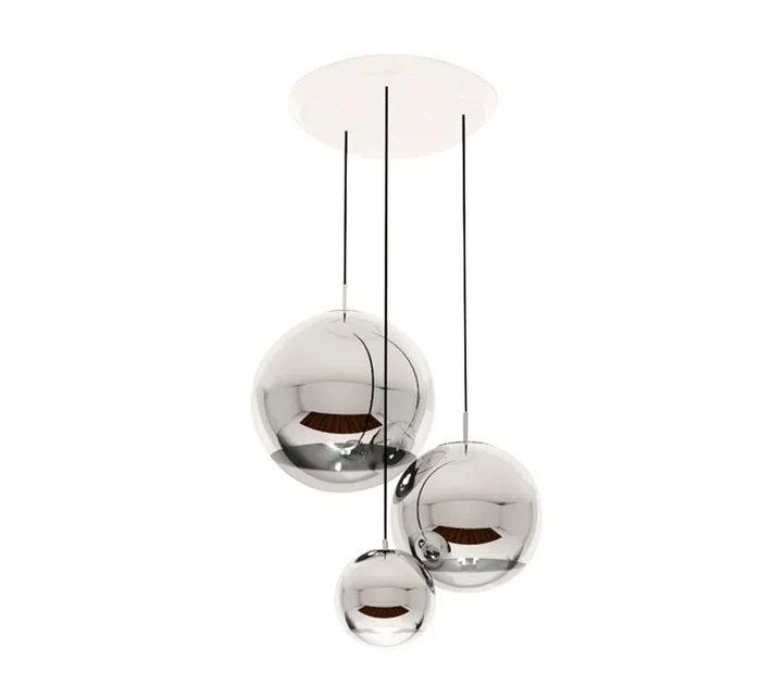 Tom Dixon Mirror Ball Pendelsystem Chrom Entworfen von Tom Dixon Designer