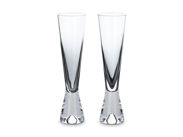 Tom Dixon Tank Champagnerglas – 2 tlg. Set -Schwarz