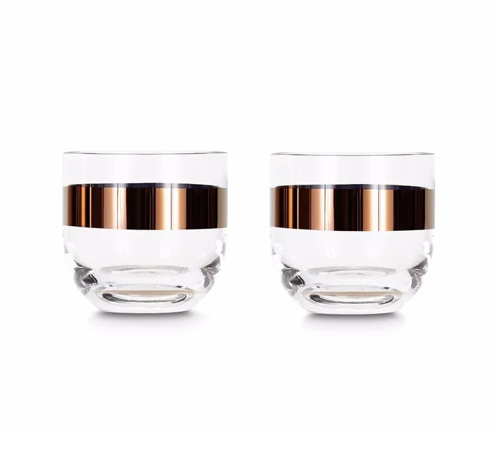 Tom Dixon Tank Whiskey Whiskygläser-Set – Kupfer Entworfen von Tom Dixon Designer