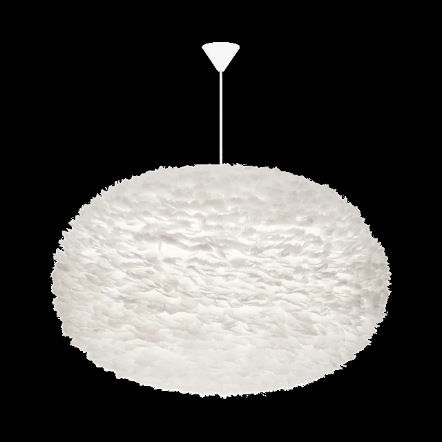 Umage Eos Pendelleuchte XXL Weiß mit Baldachin in Weiß