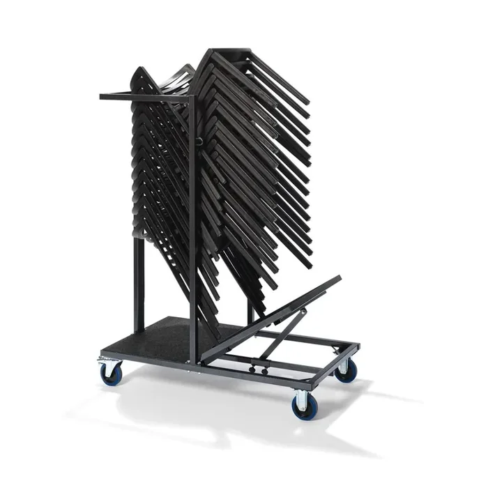 Uni Stack transport trolley, universal transport trolley for all stacking chairs and bar stools, 115x60x150cm (WxDxH), hammer blow