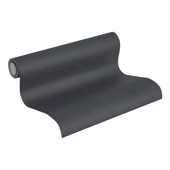 Unitapete einfarbig schwarz, Vliestapete Neue Bude 2.0 Used Glam von A.S. Création