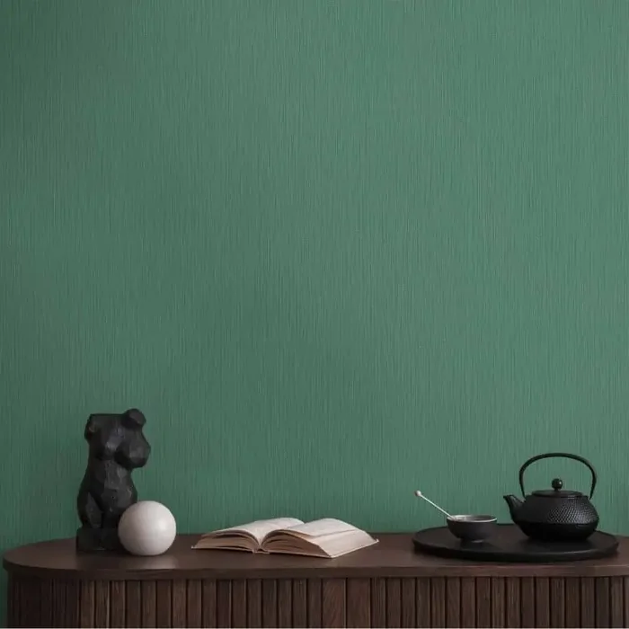 Unitapete Grün – Vliestapete mit feiner Struktur und edler Optik