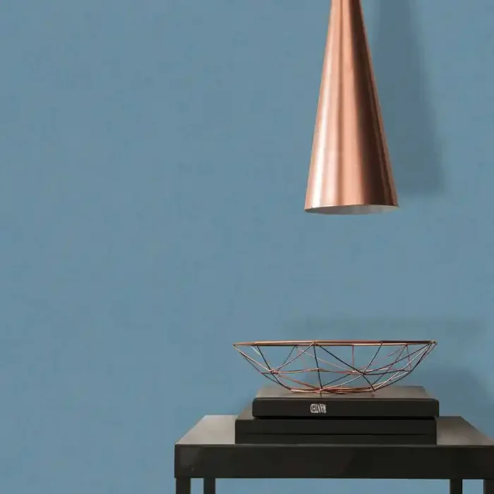 Unitapete matt Blau – Vliestapete modern – Tapete mit glatter Oberfläche