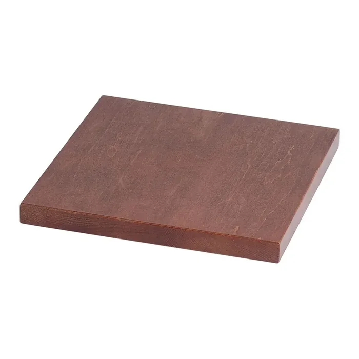 Upper wooden plate for buffet stand, light brown, dimensions 25 x 25 cm