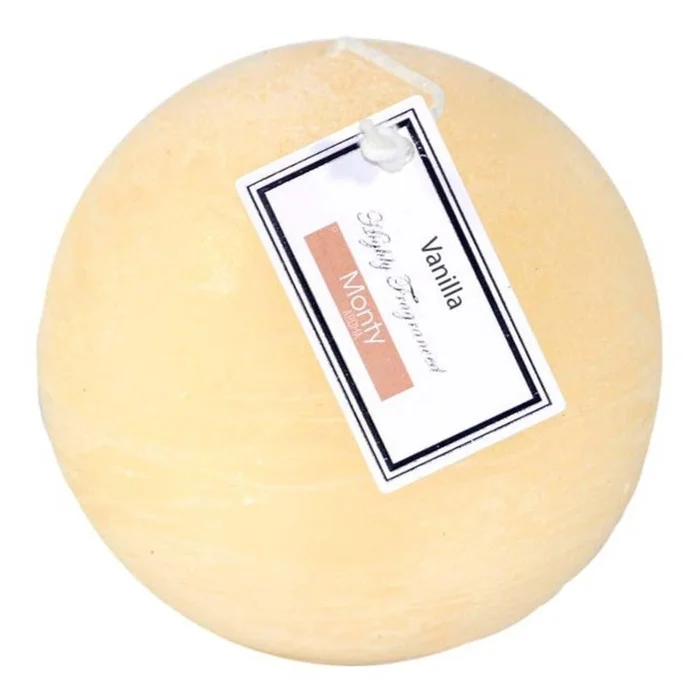 Vanillekerzen rund 48 Stunden Genérico [Größe 9x9x6 cm]