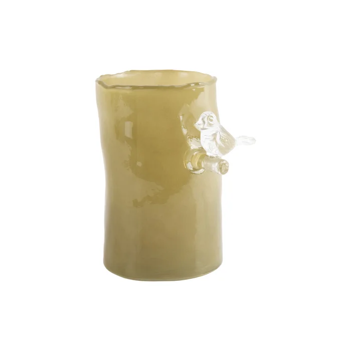 Vase klein Present Time Bird On Branch [Größe 15×9,5 cm]