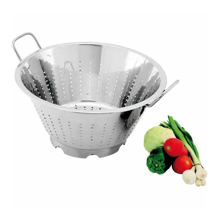 Vegetable colander, conical, polished, Ø 36 cm